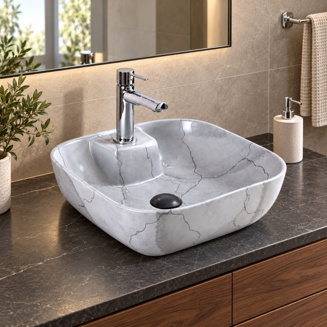 Sonet MAC SQUARE - 001, table top basin